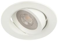KL LED 22A-5 3K WH Светильник ЭРА светодиодный круглый поворотн. LED SMD 5W 3000K, белый (100/1600)