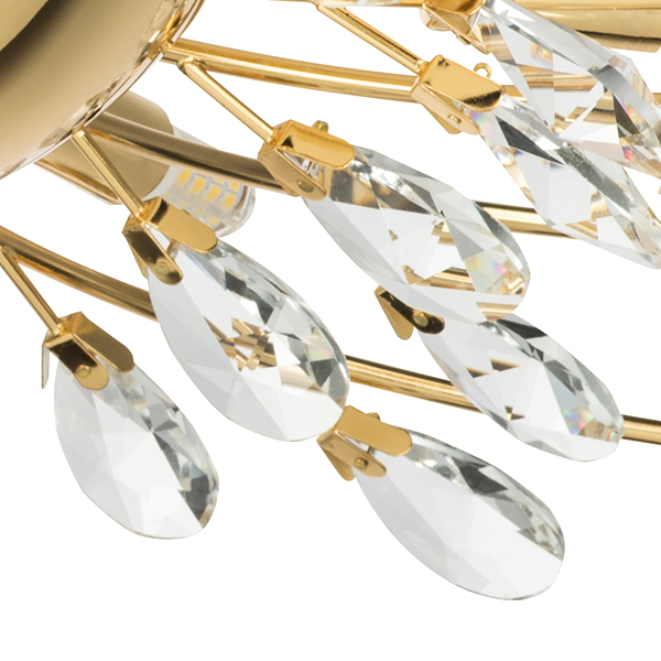 791182 Люстра потолочная ISABELLE 8х40W G9 ЗОЛОТО