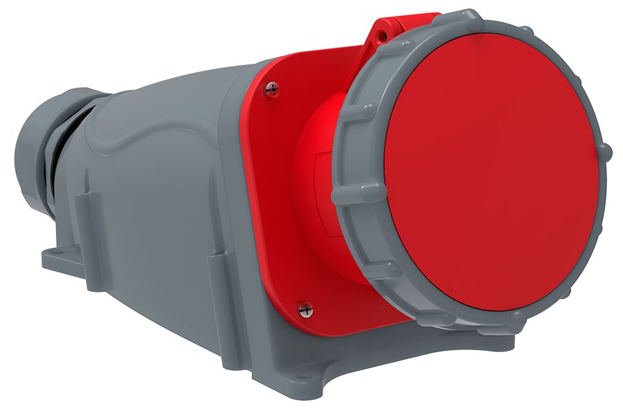 Розетка стационарная ССИ-145 125А-6ч/200/346-240/415В 3Р+РЕ+N IP67 MAGNUM IEK