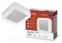Светильник сд серии RING-1540S-W 15Вт 230В 4000К 910Лм 190мм IP65 КВАДРАТ IN HOME