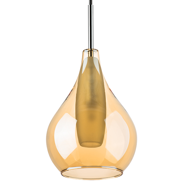 803033 Подвес PENTOLA 1х25W G9 ХРОМ/ЯНТАРЬ