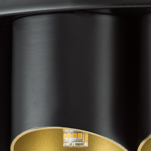 720227 Люстра SIENA 22х40W G9 ЧЕРНЫЙ/ЗОЛОТО