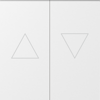 Клавиша 2-я со стрелками для жалюзи, матовый белый, серия A07