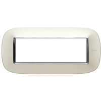 BT Axolute Матовое серебро Рамка 6 мод эллипс