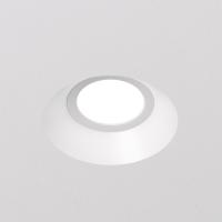 DK2081-WH Встраиваемый точечный светильник для натяжных ПВХ потолков INVIZ, IP 20, до 15 Вт, GU10, LED, белый, ABS-пластик