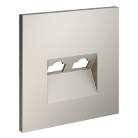 Накладка для розетки компьютерной двойной RJ45+RJ45 кат.6, S70 (кашемир)