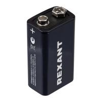 Батарейка алкалиновая 6LR61 Крона 9В блистер 1 шт. REXANT