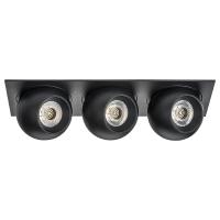 i537727272 Светильник INTERO LED 9W*3 850LM*3 24G ЧЕРНЫЙ 3000K (217537+217072+217072+217072)