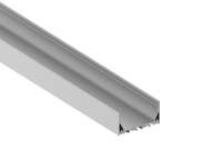 Накладной алюминиевый профиль, 70х35х3000. Цвет: Анодированное серебро,Серия:DN8ALE