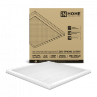 Светильник сд ДВО-ПРИЗМА 36П595 36Вт 4000К 3900Лм 110лм/Вт 595х595х19 IN HOME