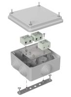 Коробка огнестойкая для о/п 40-0300-FR6.0-6 Е15-Е120 RAL7035 100х100х50 (14 шт/кор) Промрукав