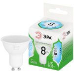 LED MR16-8W-840-GU10 GL  Лампа светодиодная ЭРА GREEN LINE LED MR16-8W-840-GU10 GL 8Вт софит яркий белый свет GU10