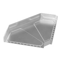 Угол горизонтальный 90 градусов Стандарт INOX (AISI 304) 600х100 Промрукав