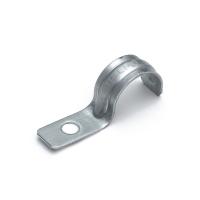 Скоба металлическая однолапковая усиленная противопожарная СМОУ d19-20 мм отв. d 6,5 мм (100шт/1200шт уп/кор) Промрукав