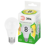 LED A60-8W-830-E27 GL  Лампа светодиодная ЭРА GREEN LINE LED A60-8W-830-E27 GL 8Вт теплый свет E27