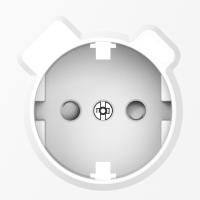 Накладка для розетки Schuko с зарядным устройством USB A+C, со шторками 16A 250В, глянцевый белый, серия A07