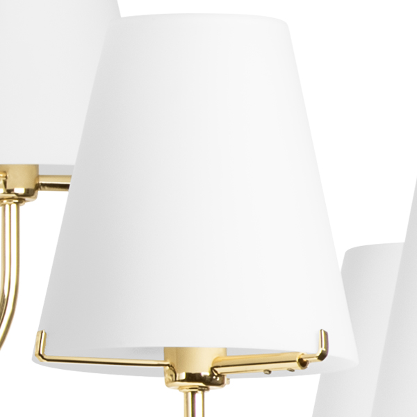 758212 Люстра подв. DIAFANO 21х40W G9 ЗОЛОТО/БЕЛЫЙ