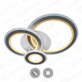 Управляемый светодиодный светильник TRIPLEX ROUND 108w R-700/600-WHITE/WHITE-220-IP44