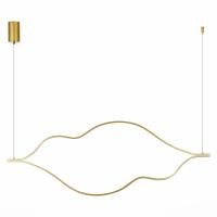 SL6106.203.56 Светильник подвесной ST-Luce Золотистый/Белый LED 1*56W 4000K CORTILE