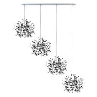 L4PL721134 Подвес четверной линейный EXTRA 4x3x5W(led) G9  (721134 - 4 + 572144 -1) ХРОМ