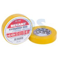 Изолента 15мм х 25м желтая REXANT (5шт/уп)