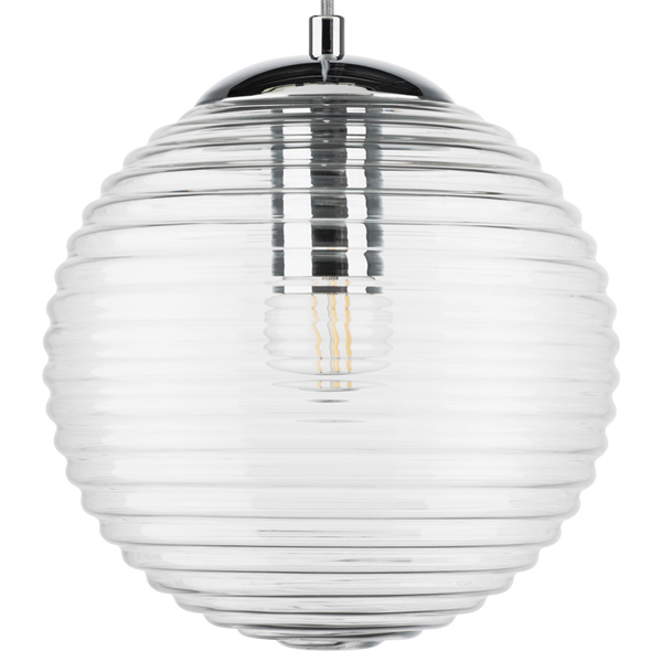 804001 Подвес DISSIMO 1х40W E27 ХРОМ/ПРОЗРАЧНЫЙ