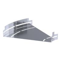 Угол горизонтальный изменяемый 0-45 градусов Стандарт INOX (AISI 316) 300х50 Промрукав