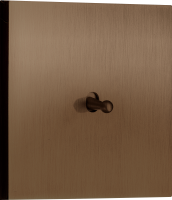 Выключатель звонкового типа на 1 тумблер, каплевидный, 10AX 250V, бронза, серия N96