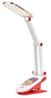 Настольный светильник ЭРА NLED-424-2.5W-R ФИКСИКИ светодиодный аккумуляторный на прищепке красный