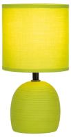 Настольная лампа Rivoli Sheron 7067-503 1 * Е14 40 Вт керамика салатовая с абажуром