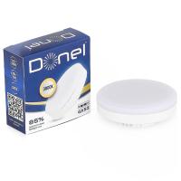 Светодиодная лампа 12Вт, 220В, GX53, 3000K, 1020Лм, Ra>80, 110°, D75хH26мм