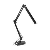 Светильник настольный с 2 креплениями (подставка и струбцина) LED, 10Вт, черный REXANT