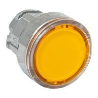 Исполнительный механизм кнопки XB4 желтый плоский возвратный без фиксации, с подсветкой IP65 EKF