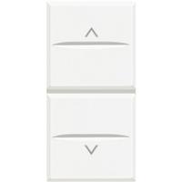 BT Axolute White Axial Выключатель жалюзийный кнопочный 10А  1 мод