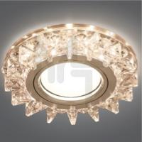 BL037 Светильник Gauss Backlight Кругл. Кристалл/Хром  Gu5.3  LED 2700K 1/40