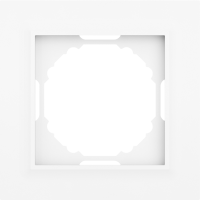 Рамка 1-я, Wave глянцевый белый, серия A07