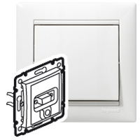 Legrand Valena Крем Розетка HD15+Jack 3 5