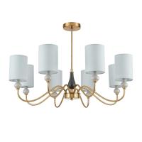 6590/8 CLASSI LN25 57 латунь/мятный зеленый, металл, керамика/текстиль Люстра подвесная E14 8*40W 220V ANRI