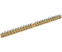 Шина "N" нулевая 8х12мм 24/1 (24 группы/крепеж по центру) (10 шт/уп) Промрукав