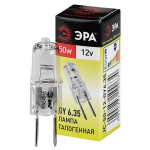GY6.35-JC-50W-12V  Лампа галогенная ЭРА JC-50W-12V-GY6.35 50Вт капсула теплый белый свет GY6.35