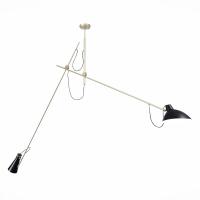 SL1803.203.02 Светильник подвесной ST-Luce Черный+Золото/Черный E27 2*60W JARRO