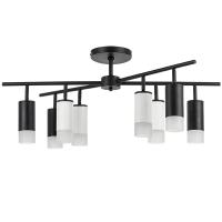 LR7283743641 Люстра RULLO 8х50W GU10 ЧЕРНЫЙ/БЕЛЫЙ (571728+214437-4+214436-4+202431-8)