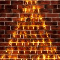 Гирлянда Сеть 2х2х1.5 м, свечение с динамикой, прозрачный ПВХ, 136 LED, 230 В, цвет свечения теплый белый (контроллер в комлекте)