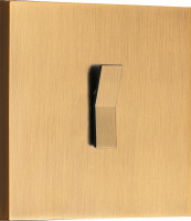 Выключатель звонкового типа на 1 тумблер, клавиша Angle, 10AX 250V, латунь, серия N96