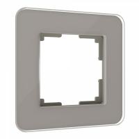 W0012417/ Рамка на 1 пост Elite (дымчатый  стекло)