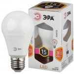 Лампочка светодиодная ЭРА STD LED A60-15W-827-E27 E27 / Е27 15 Вт груша теплый белый свет