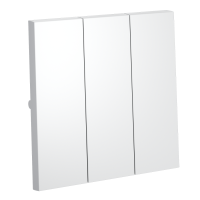 Клавиши для выключателя/переключателя трехклавишного, S70 (белый матовый)