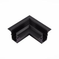 Угловой соединитель горизонтальный для встраиваемого шинопровода черный, AM546 BK SMART