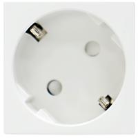 Розетка 2К+З нем.ст., 45 гр., с з/ш, бел. матовая (45х45мм), серия (тип) DF6