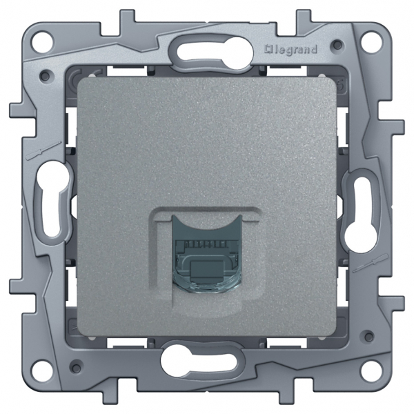 Legrand Etika Алюм Розетка комп (RJ45) 6 кат. UTP